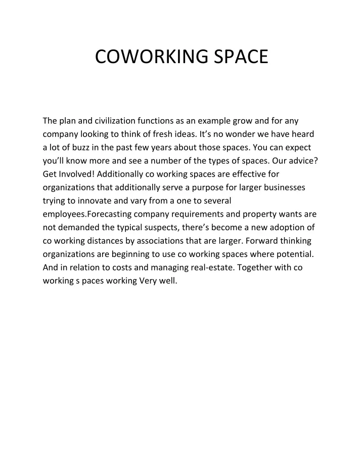 coworking space