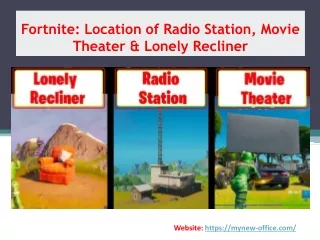 Fortnite: Location of Radio Station, Movie Theater & Lonely Recliner