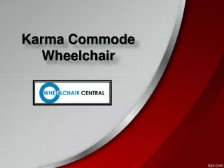 Buy Karma Commode Wheelchair, Commode Wheelchair For Sale - wheelchair Central