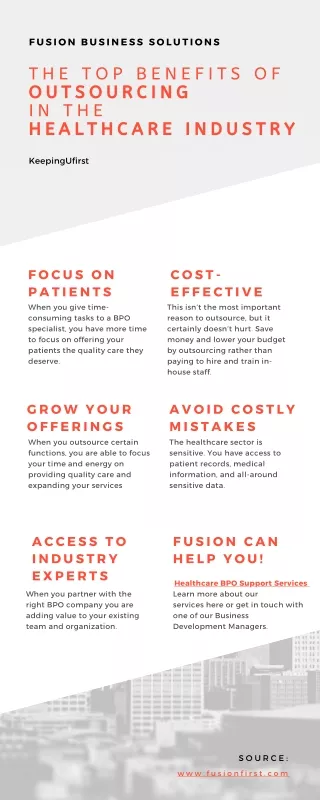 The Top Benefits of Outsourcing in the Healthcare Industry