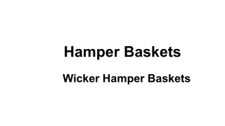 hamper baskets