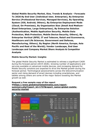 Global Mobile Security Market, Size, Trends & Analysis - Forecasts To 2026