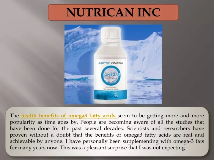 nutrican inc