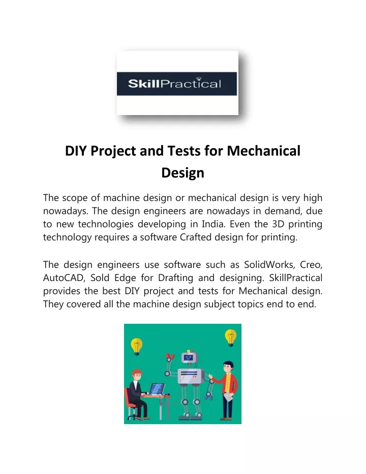 diy project and tests for mechanical design