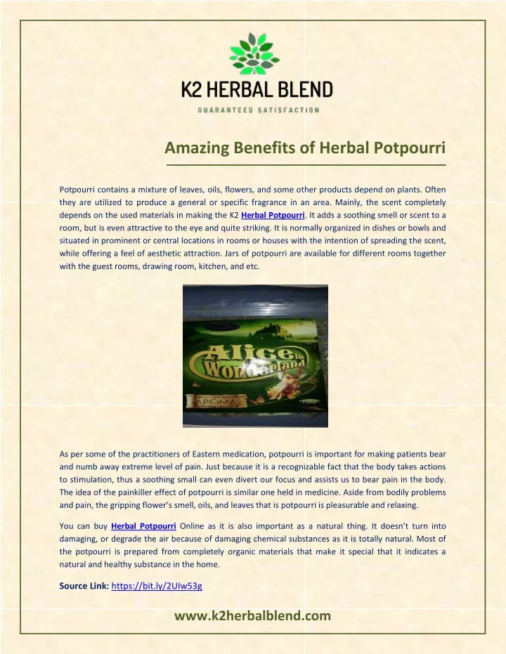 amazing benefits of herbal potpourri