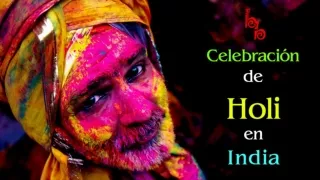 Celebración de holi en India | festival de los colores