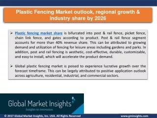 plastic fencing market outlook regional growth