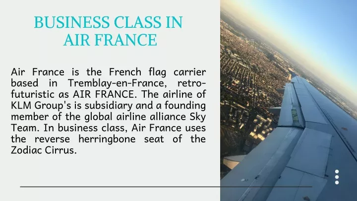 business class in air france