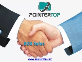 B2B Sales a New Market Strategies | PointerTop