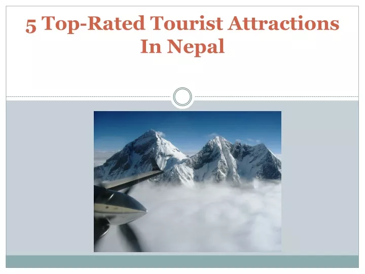 5 top rated tourist attractions in nepal