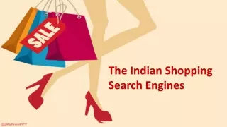 The Indian Shopping Search Engines