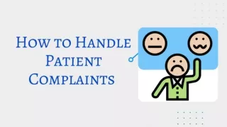 Best Way to Handle Patient Complaints