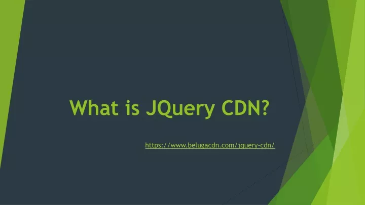 what is jquery cdn