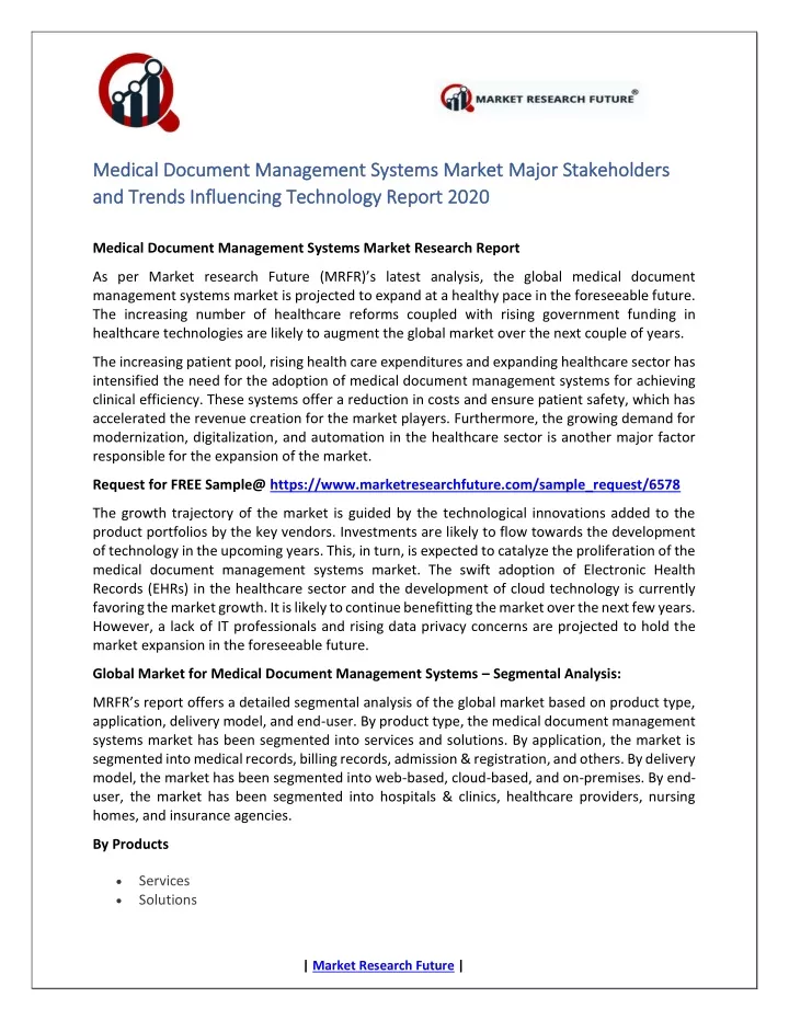 medical document management systems market