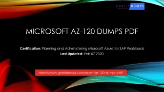 Latest Microsoft Az-120 Dumps With PDF [2020-February Updated]