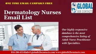 Dermatology Nurses Email List