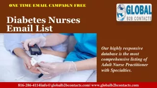 Diabetes Nurses Email List