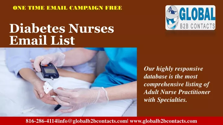 diabetes nurses email list