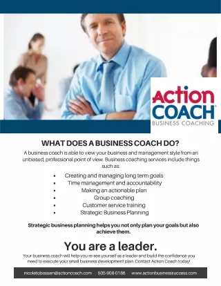 Develop Leadership Skills | Action Coach Leadership Training