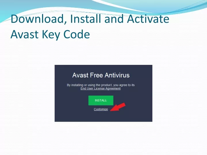 download install and activate avast key code