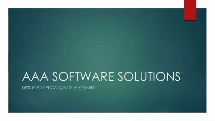 aaa software solutions