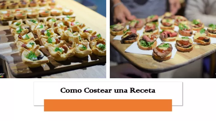 como costear una receta