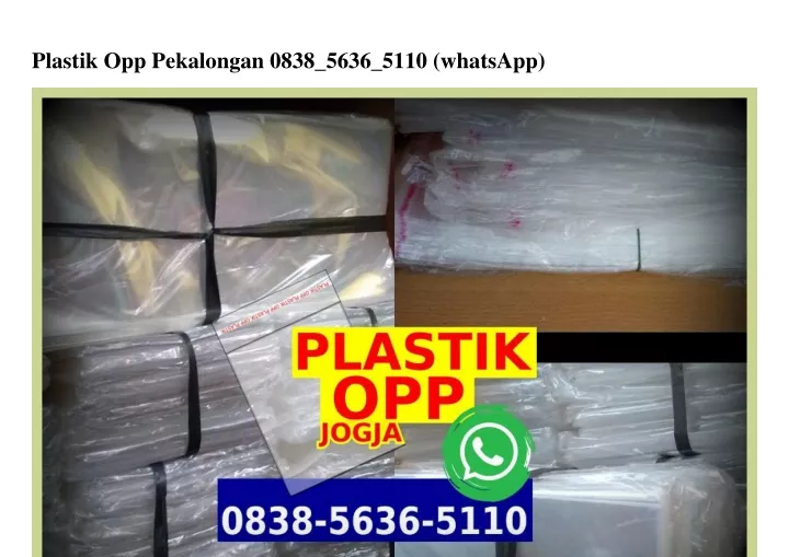 plastik opp pekalongan 0838 5636 5110 whatsapp