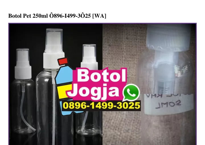 botol pet 250ml 896 i499 3 25 wa