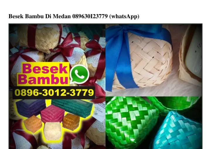 besek bambu di medan 089630i23779 whatsapp