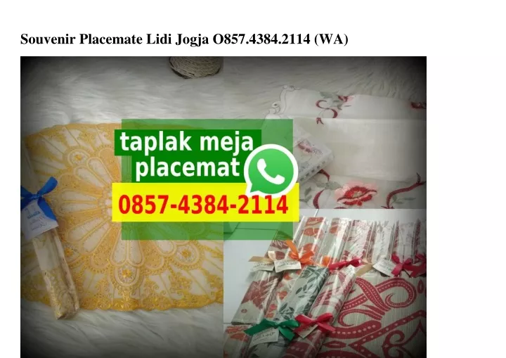 souvenir placemate lidi jogja o857 4384 2114 wa