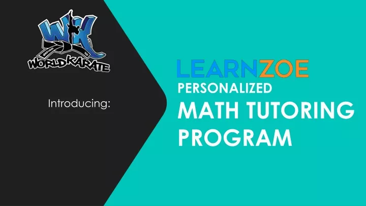 personalized math tutoring program