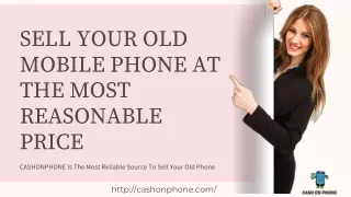 Sell Your Old Mobile Phone At Most Reasonable Price