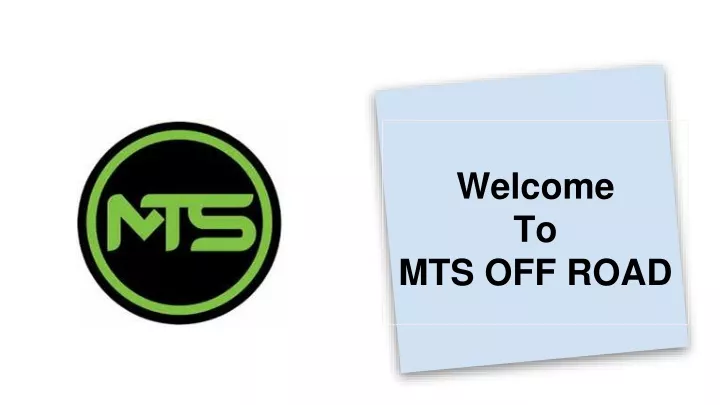 welcome to mts off road