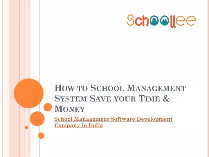 how to school management system save your time money