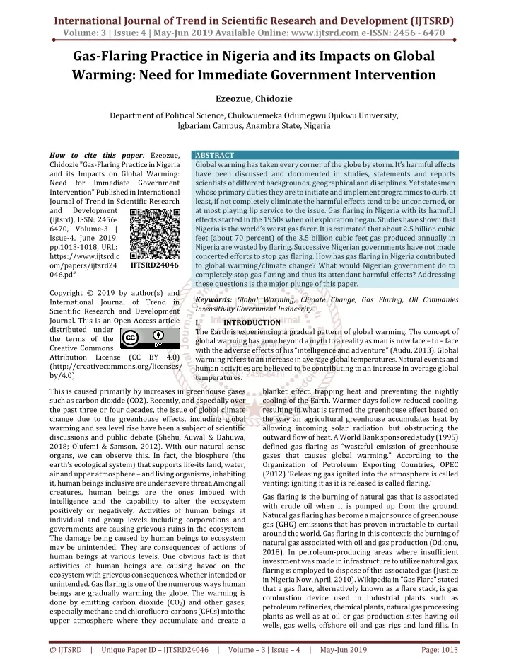 international journal of trend in scientific