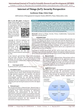 international journal of trend in scientific