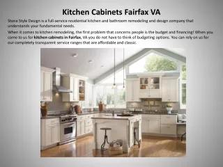 Kitchen Cabinets in Fairfax VA