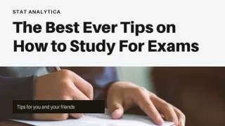The Best Ever Tips on How to Study for Exams