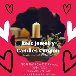 Best Jewelry Candles Coupon | Unrivaled Candles