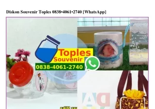 Diskon Souvenir Toples 0838~4061~2740 [WhatsApp]