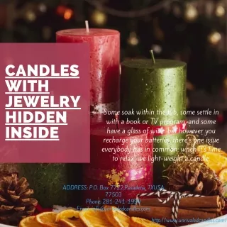 Candles With Jewelry Hidden Inside | Unrivaled Candles
