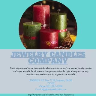 Jewelry Candles Company | Unrivaled Candles