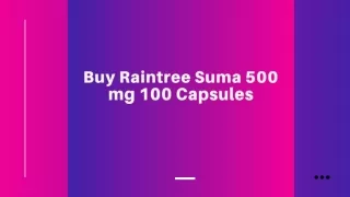 Raintree Suma 500 mg 100 Capsules