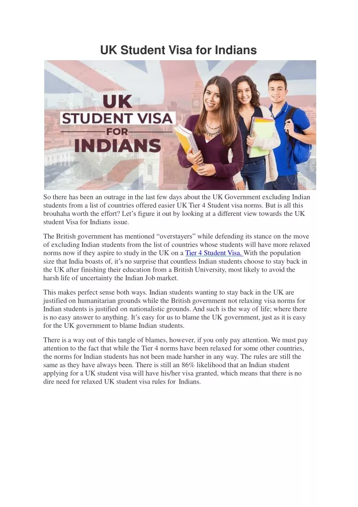 uk student visa for indians