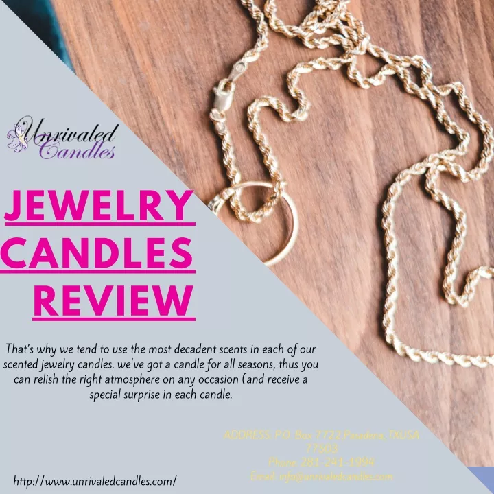 jewelry candles review