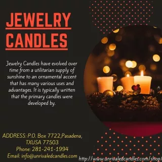 Jewelry Candles | Jewelry Candles Company | Unrivaled Candles