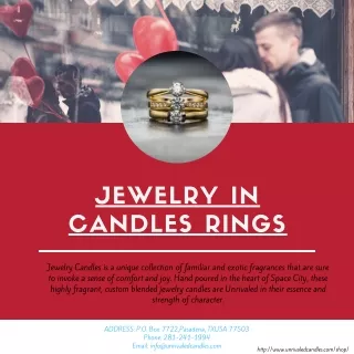 Jewelry in Candles Rings | Unrivaled Candles