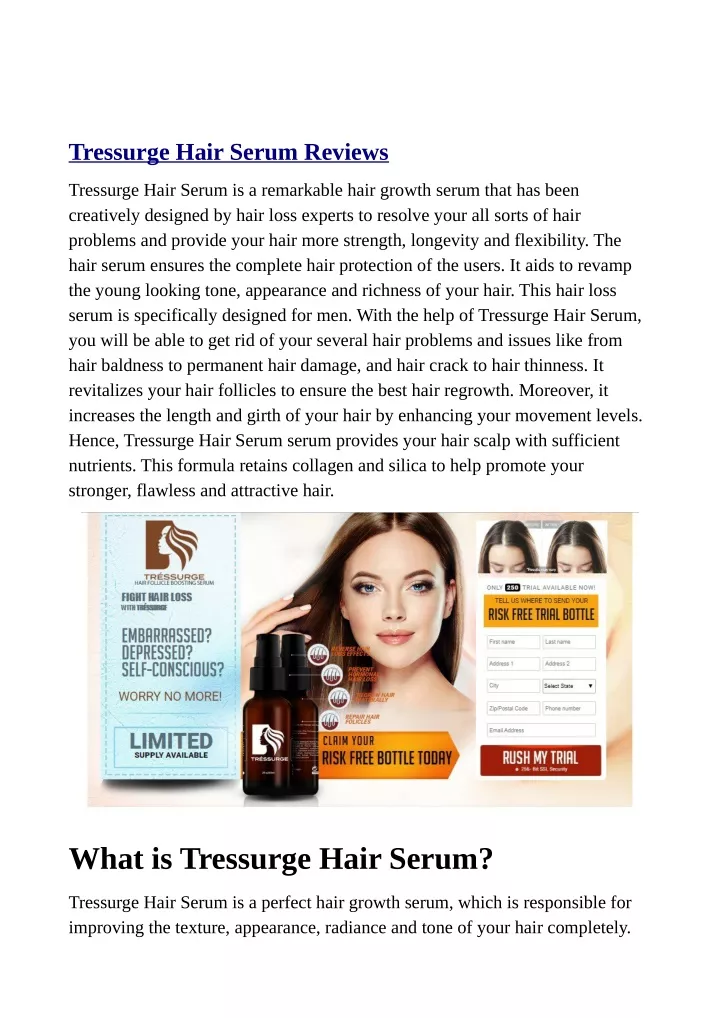 tressurge hair serum reviews