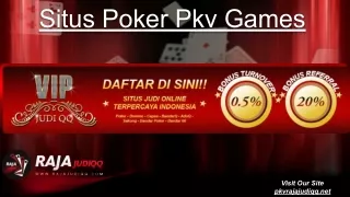 Situs Poker Pkv Games