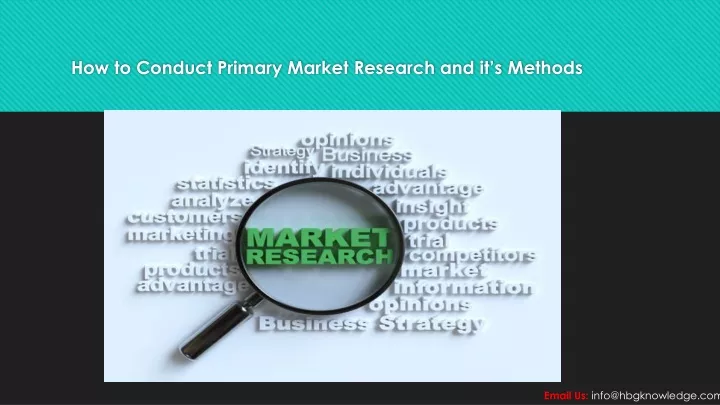 how to conduct primary market research and it s methods